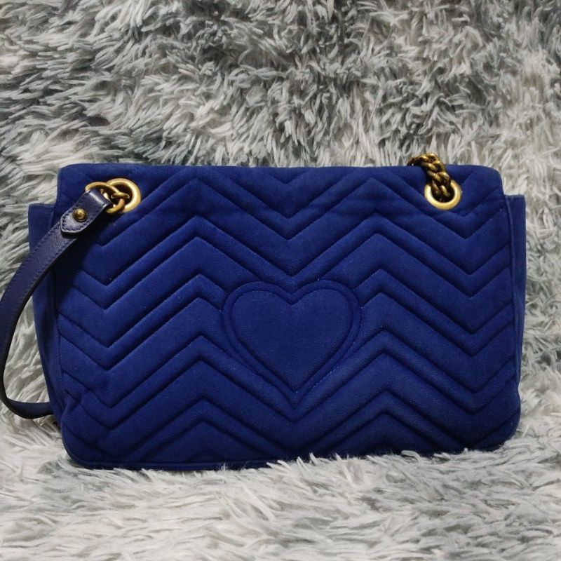 Túi si H93 tuyển Nhật hiệu G*CC* chất liệu nhung thêu size 30cmx20cmx5cm