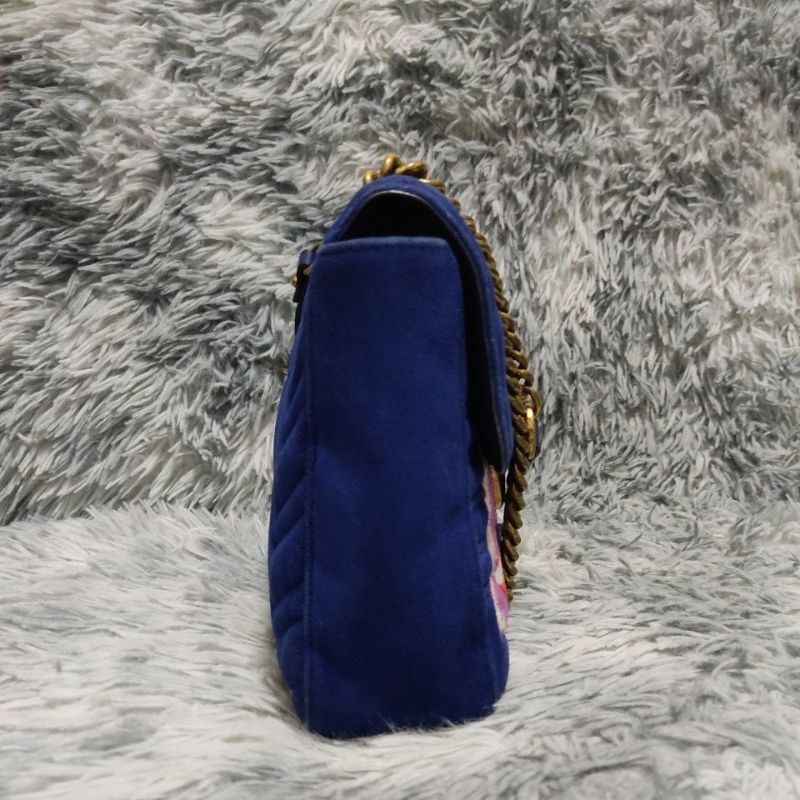 Túi si H93 tuyển Nhật hiệu G*CC* chất liệu nhung thêu size 30cmx20cmx5cm