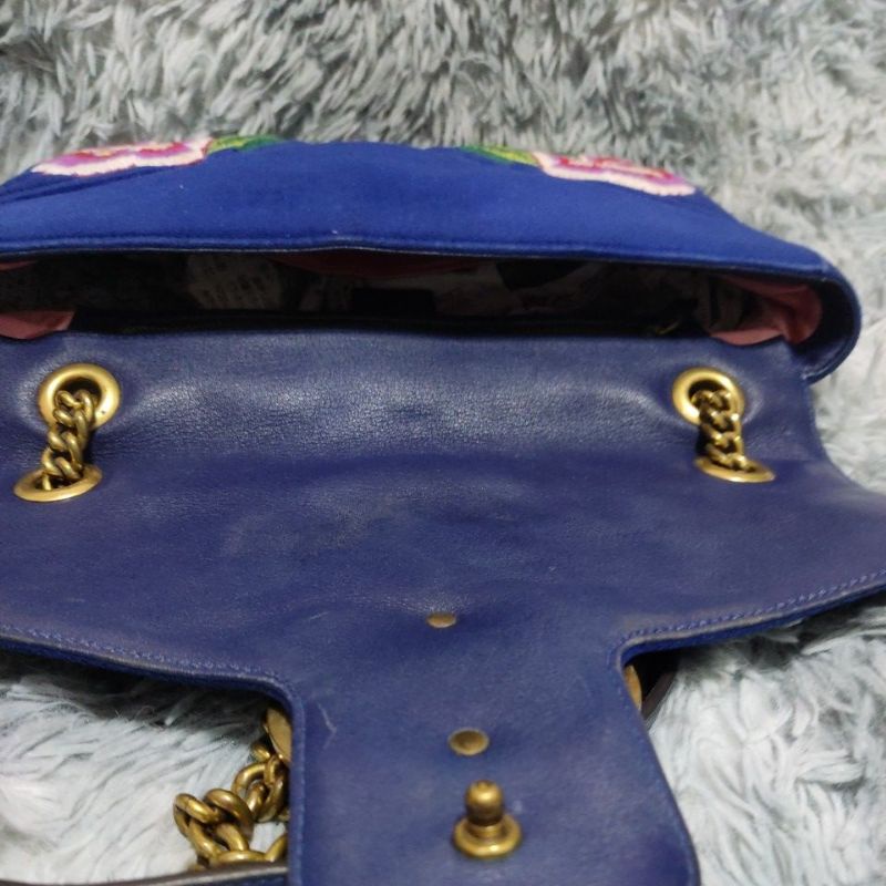 Túi si H93 tuyển Nhật hiệu G*CC* chất liệu nhung thêu size 30cmx20cmx5cm