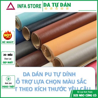   DÁN SOFA❤️  Miếng dán vải da PU cỡ lớn  Tự dính sửa ghế  nội thất  Bọc yên xe máy 