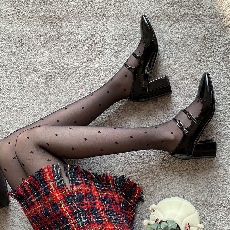 Giày Cao Gót Mary Jane Đế Dày Quai Cài Khóa Thời Trang Mùa Xuân 2022 Mới