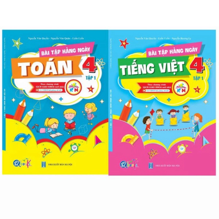 Sách - Combo Bài Tập Hằng Ngày Toán Và Tiếng Việt Lớp 4 - Kết Nối Tri Thức Với Cuộc Sống - Tập 1 NK BOOK