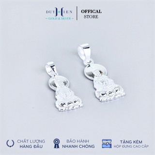 Mặt Dây Chuyền Bạc Duy Hiển Nguyên Chất S990 Cho Bé Hình Tượng Phật Bà Quan Thế Âm Bồ Tát Có In Chữ Phật Mặt Sau