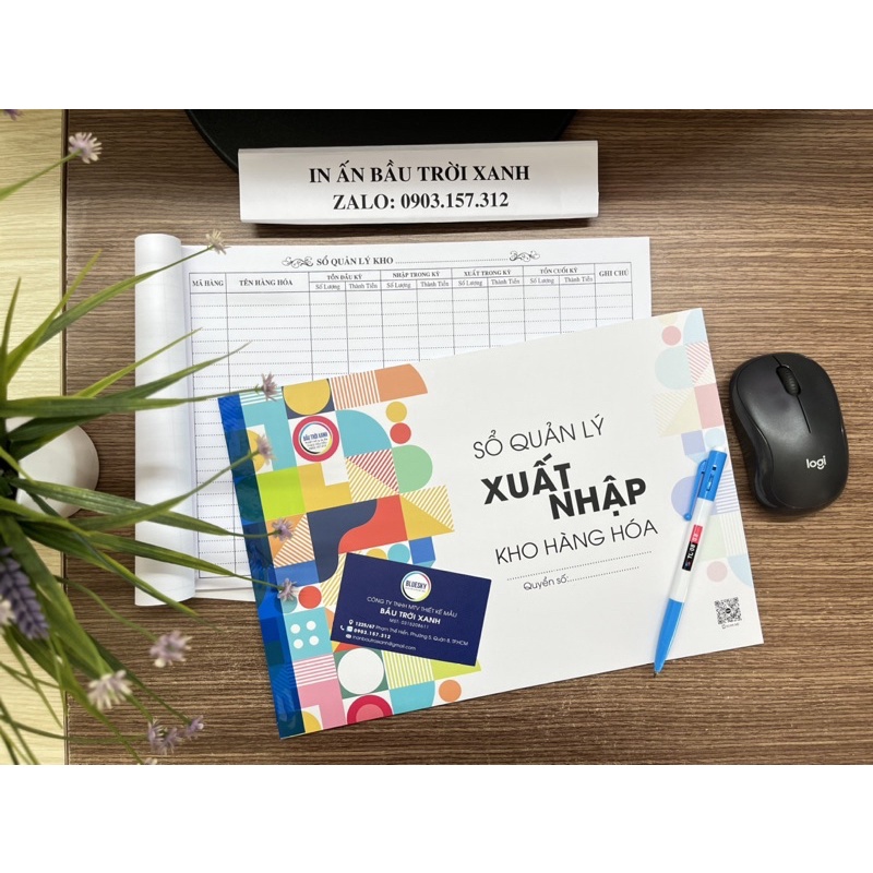 SỔ QL XUẤT - NHẬP Hàng hoá A4 giấy dày