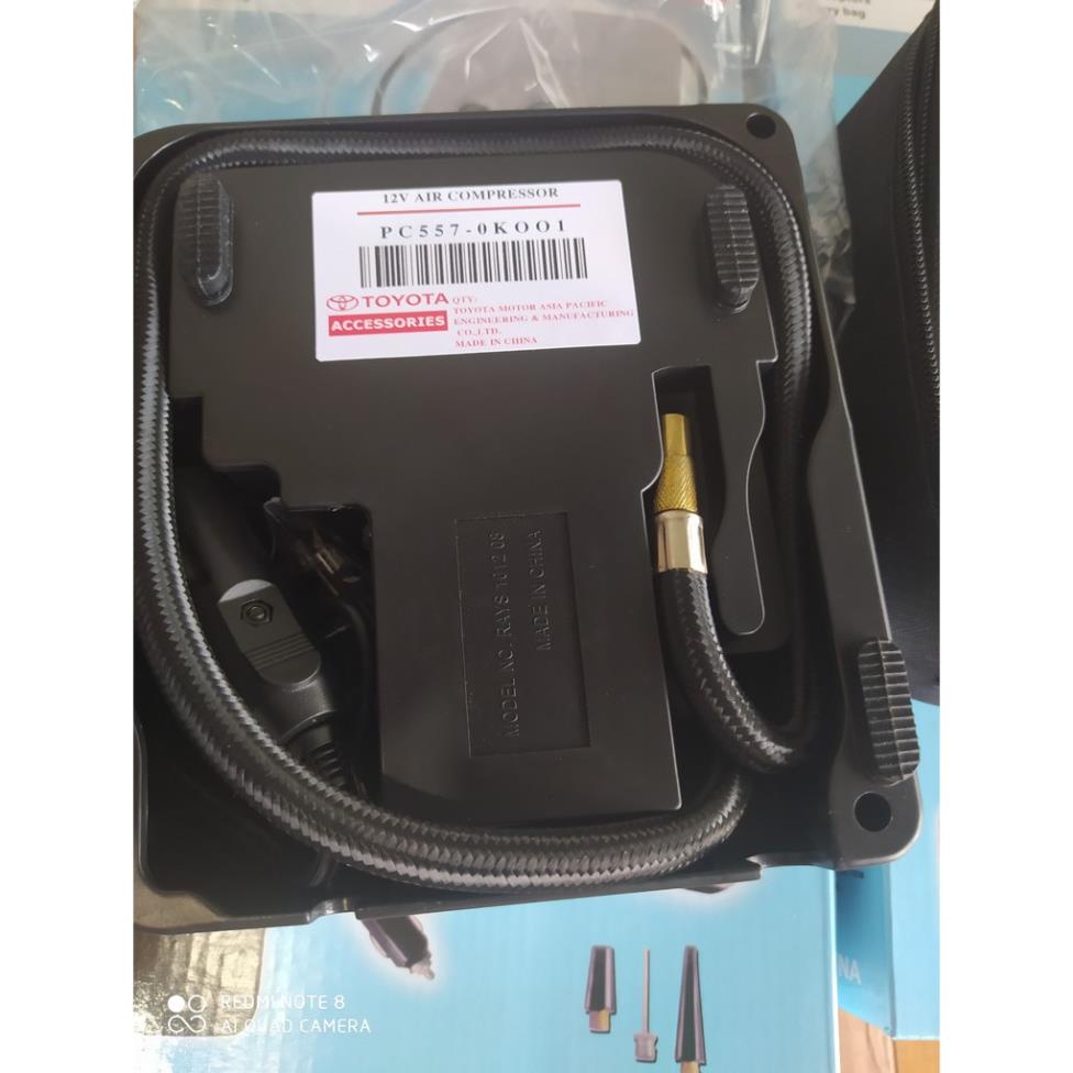 Bơm lốp xe ô tô xe máy TOYOTA  Accessories chính hãng mạnh mẽ bền bỉ bảo hành 1 năm đổi mới