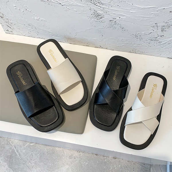 Sandal Đế Dày Thiết Kế Mới Thời Trang Mùa Hè Dành Cho Nữ