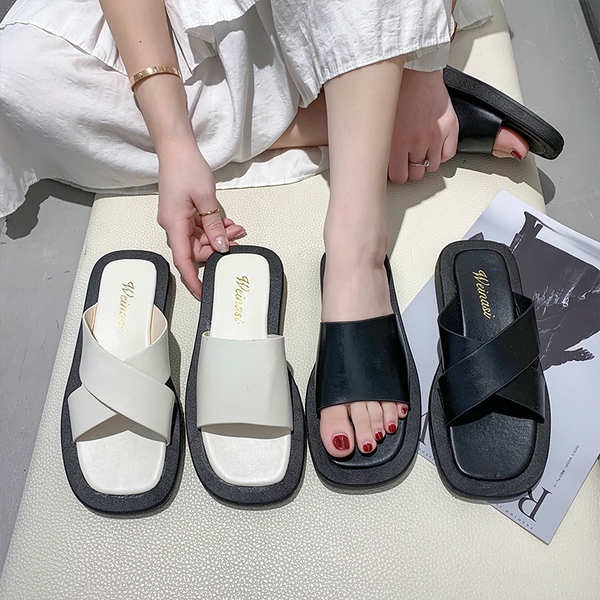 Sandal Đế Dày Thiết Kế Mới Thời Trang Mùa Hè Dành Cho Nữ