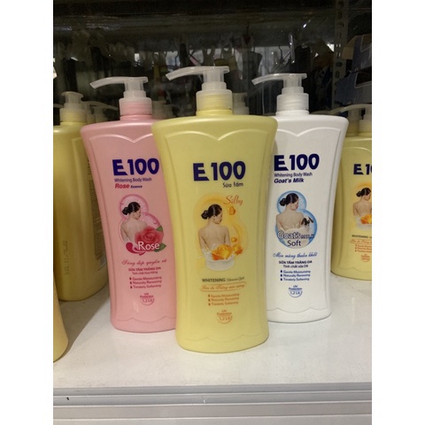 SỮA TẮM E100 SILKY 1,2ML và 800ML
