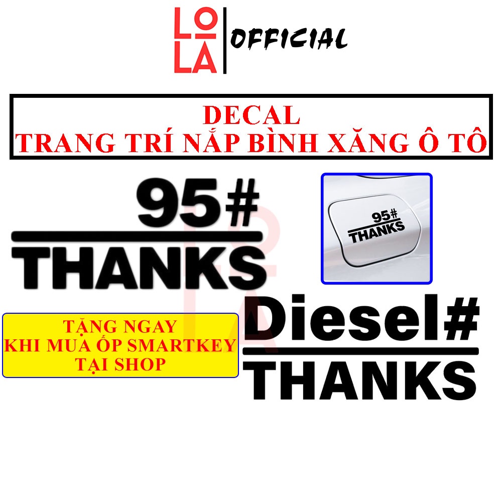 Decal dán trang trí nắp bình xăng o to Nền Trong Suốt Decal Thiết Kế Độc Đáo Thẩm Mỹ