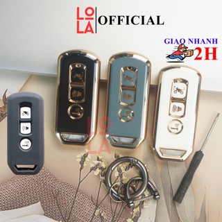 Ốp chìa khóa sh, pcx, sh mode, cub 125, adv honda loại 3 nút bấm smartkey toaroca chống trầy xước,rơi,vỡ