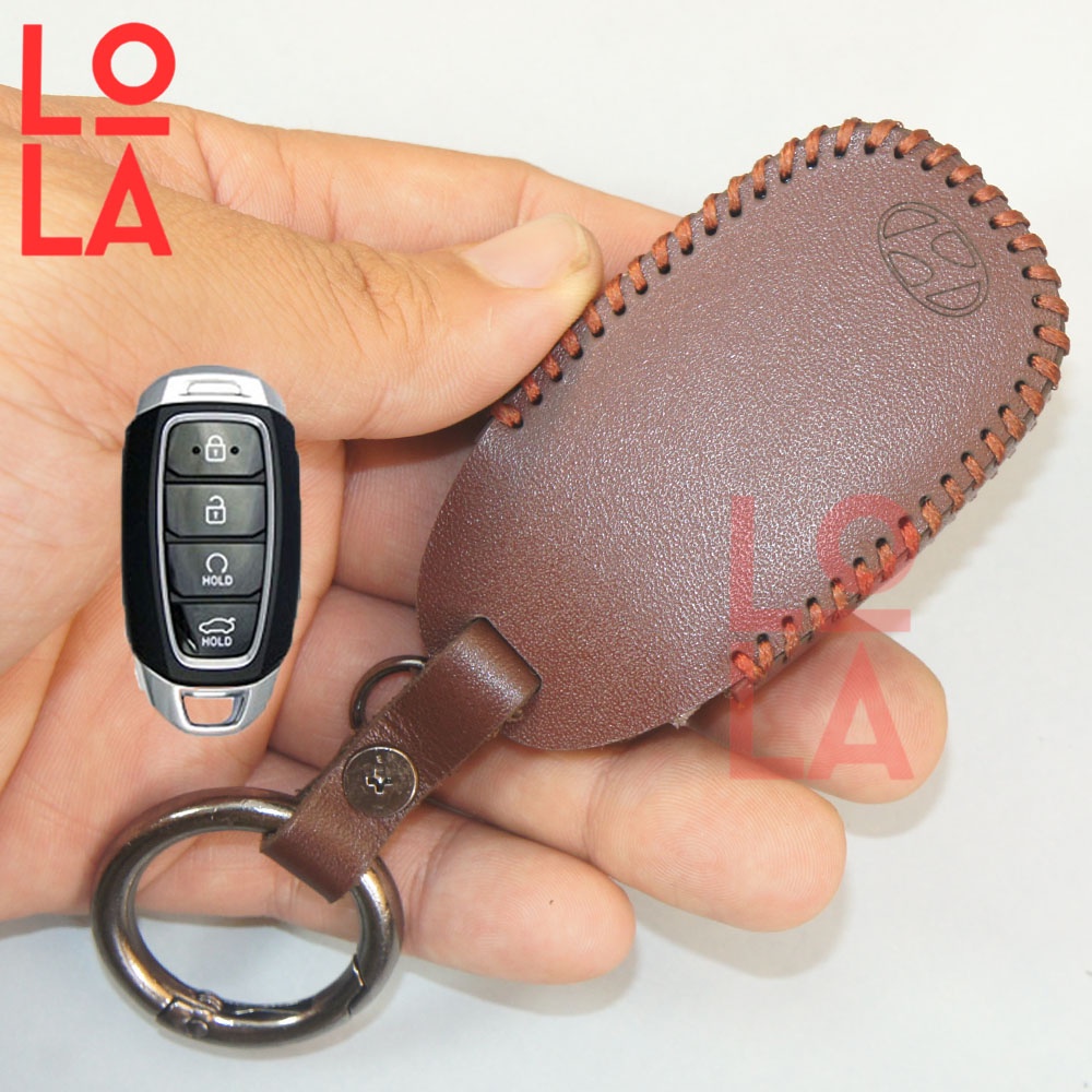 Bao da chìa khoá Hyundai Accent 2021 2023, Elantra 2023, N Line  da bò thật handmade