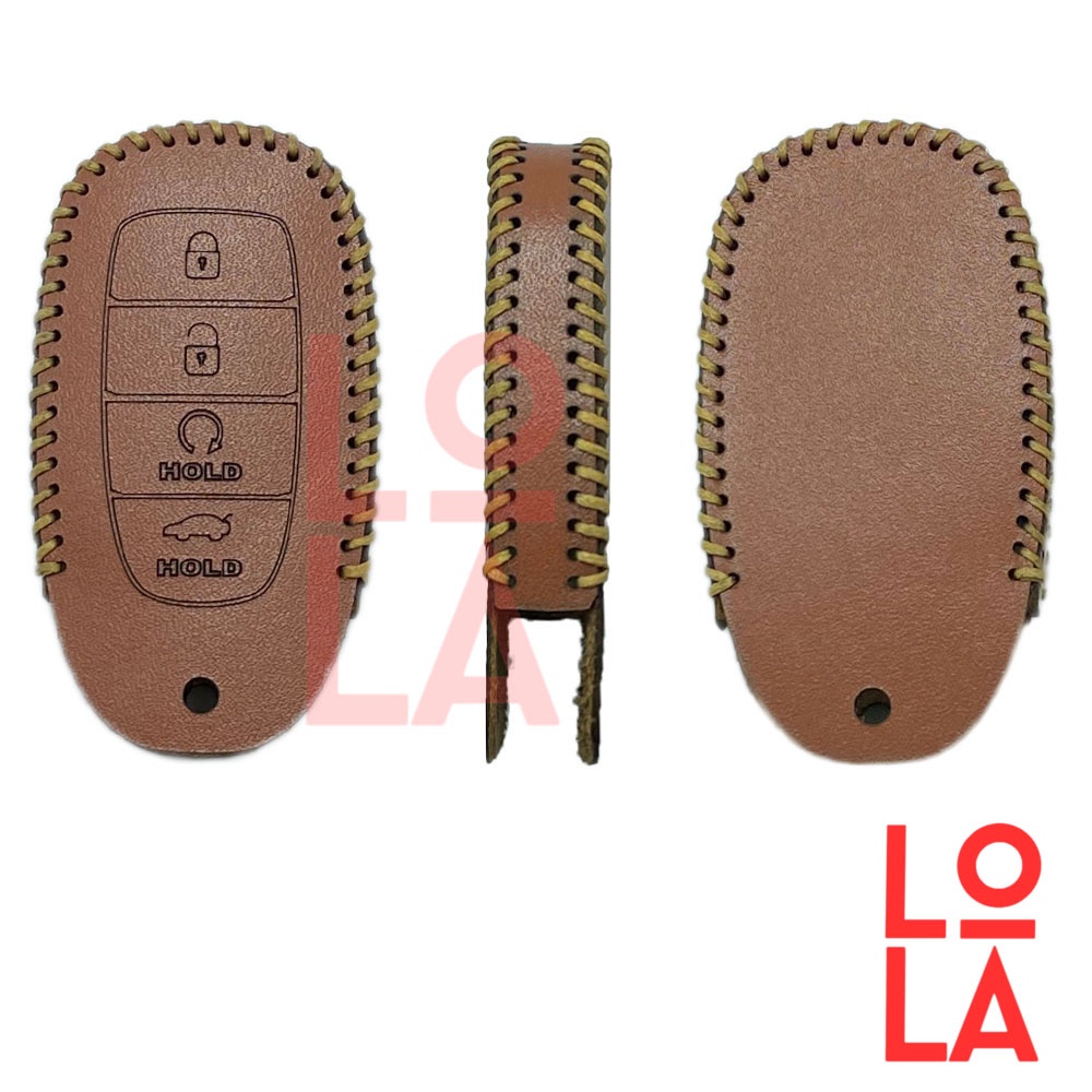 Bao da chìa khoá Hyundai Accent 2021 2023, Elantra 2023, N Line  da bò thật handmade