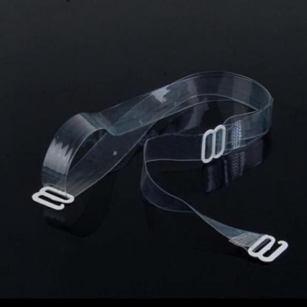 1 đôi dây áo trong suốt sợi dẹt