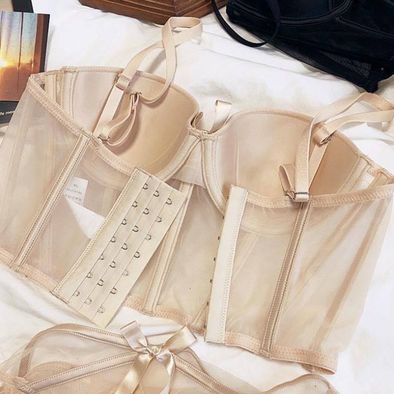 ÁO LÓT CORSET CÚP NGỰC,CÓ GỌNG 9 THANH XƯƠNG ĐỊNH HÌNH MS1030
