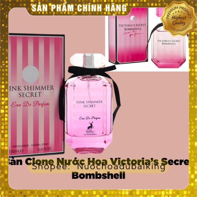 Nước Hoa Pink Shimmer Secret (Nữ) Chính Hãng Maison Alhambra lấy cảm hứng từ Nước Hoa Victoria’s Secret Bombshell