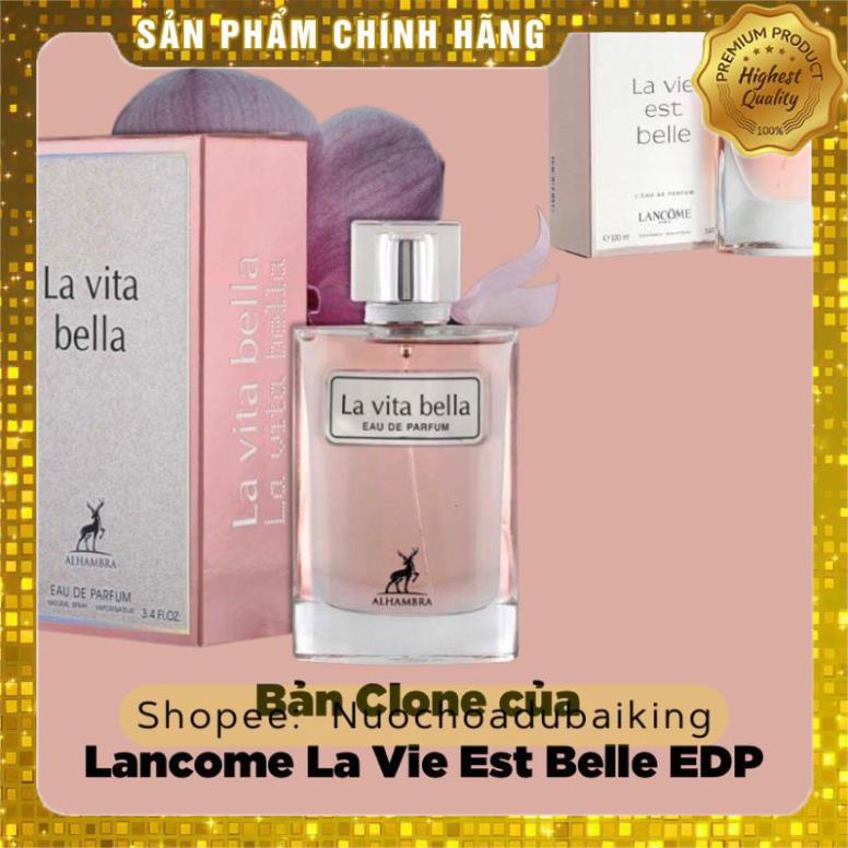 Nước hoa Dubai La Vita Bella - 100ml bản clonê của nhà Lancôm Lvb