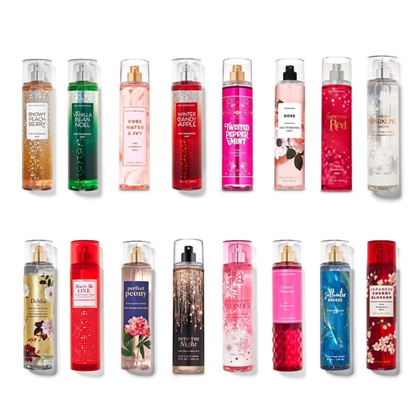 Xịt Thơm Toàn thân Victoria's Secret Body Mist  Siêu Thơm Cá Tính, Năng Động