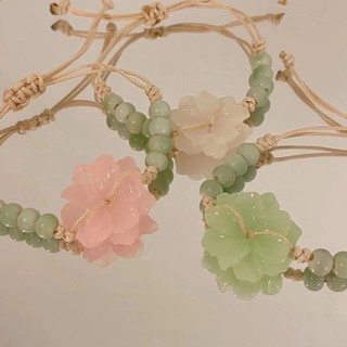 Vòng tay bện hoa phong cách dân tộc trung hoa mới
