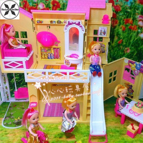 【Hàng có sẵn】Ngôi Nhà Ngọt Ngào Bộ Búp Bê Barbie Hộp Quà Tặng Nhà Búp Bê Mô Phỏng Đồ Nội Thất Bé Gái Nhà Chơi Đồ Chơi