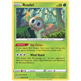 Thẻ Bài Pokemon - Rowlet
