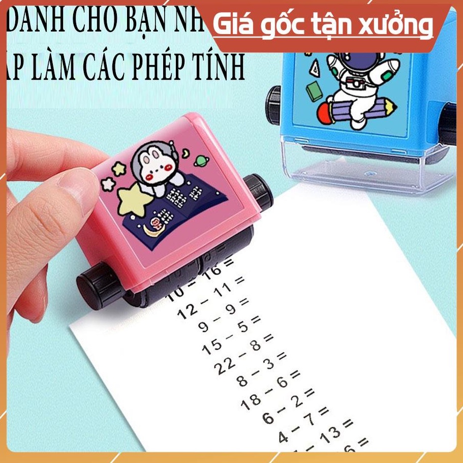 Con Lăn In Số Cầm Tay, Dụng Cụ Lăn Phép Tính Toàn Cho Học Sinh Tiểu Học (Cộng, Trừ, Nhân, Chia)