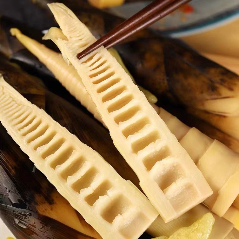 Măng muối chua cay Măng muối chua cay loại nguyên vỏ gói 200g, 400g, 500g