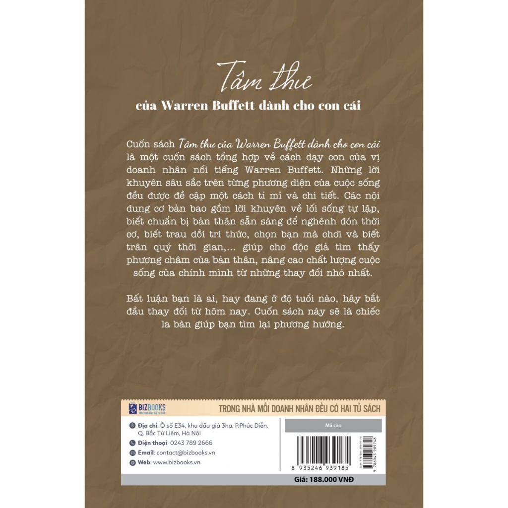 Sách Tâm Thư Của Warren Buffett Dành Cho Con Cái PABooks