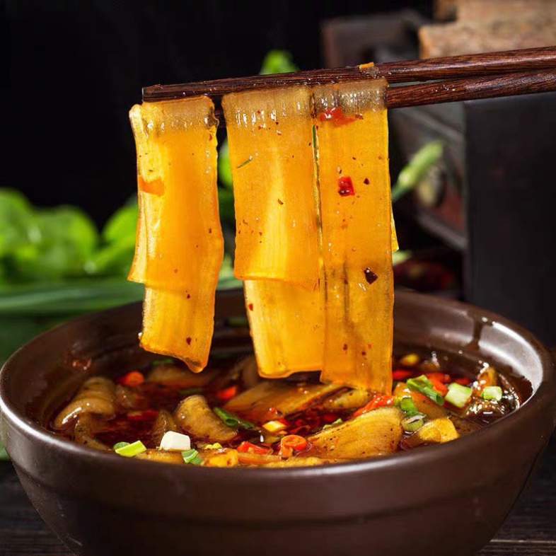 Miến Dẹt Khoai Lang Trùng Khánh Ăn Nhúng Lẩu Gói 240g