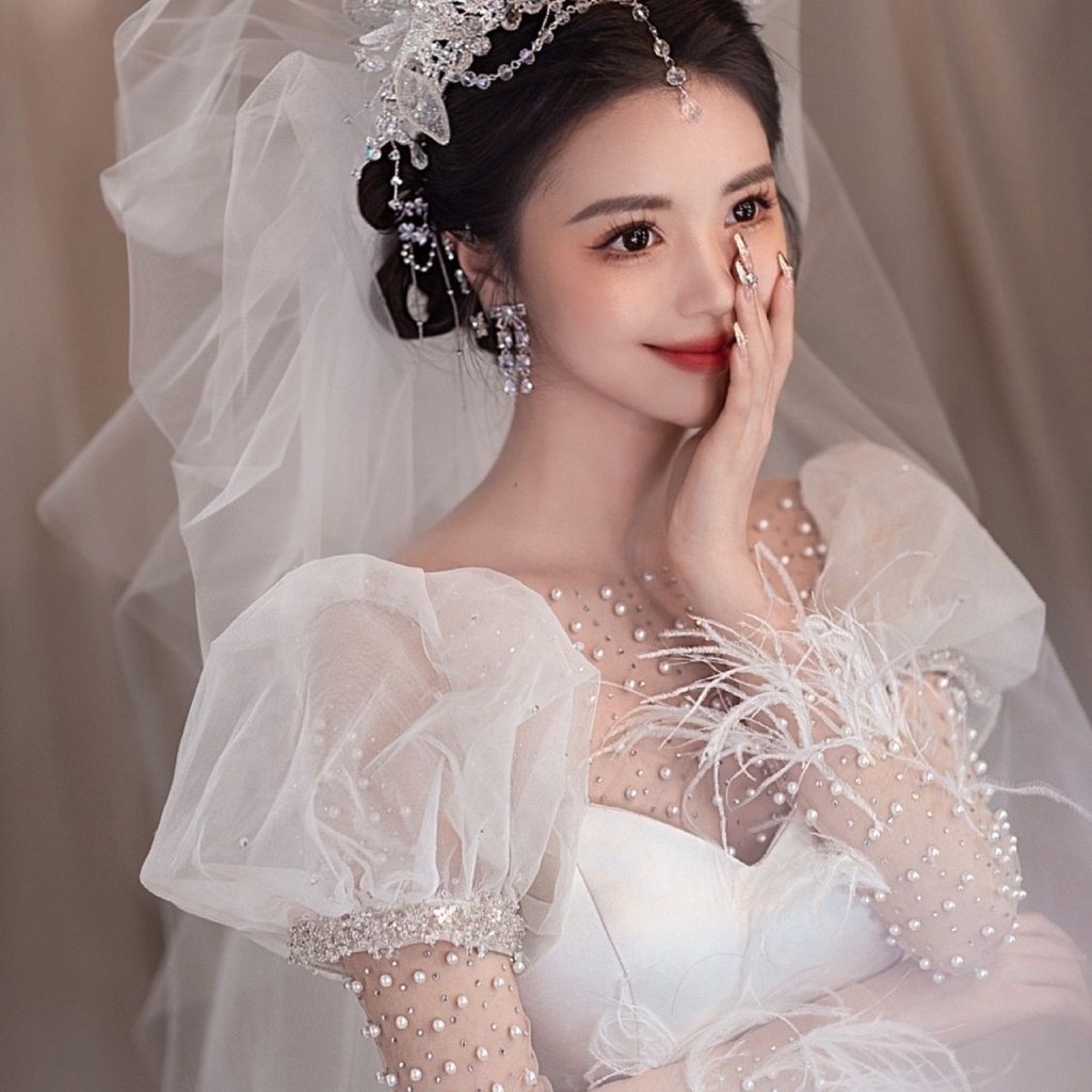 Cài Tóc Hình Vương Miện Đính Đá Sang Trọng Cho Cô Dâu