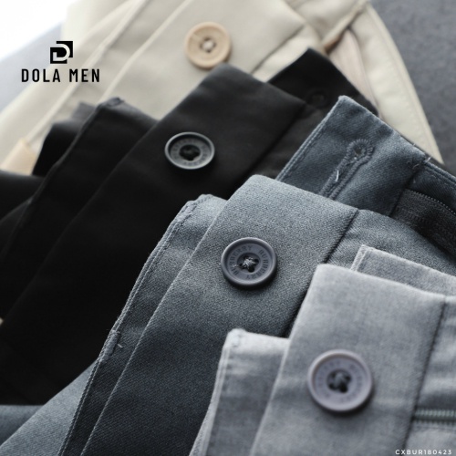 Quần Tây Âu BURBERRY FULL NÚT KHẮC VIỀN DÂY Vải Chống Nhăn Hàng Xịn Cao Cấp Dolamen có big size