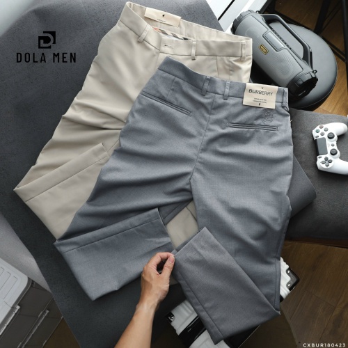 Quần Tây Âu BURBERRY FULL NÚT KHẮC VIỀN DÂY Vải Chống Nhăn Hàng Xịn Cao Cấp Dolamen có big size