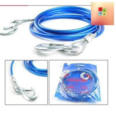 Dây cáp thép cứu hộ kéo xe hơi ô tô dài đến 5m tải trọng đến 7 tấn