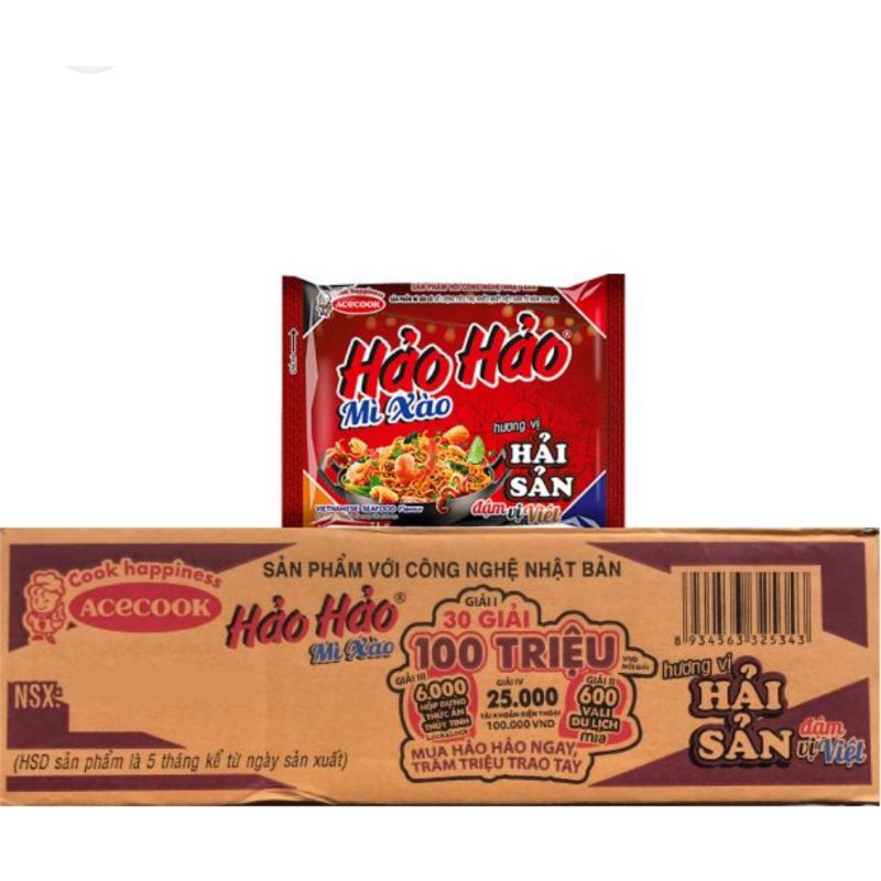 Thùng mì tôm Hảo hảo 30gói×75g