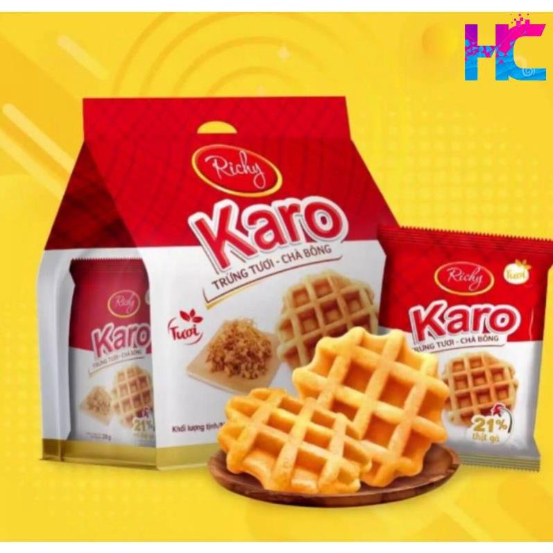 Bánh Karo trứng tươi, bánh karo chà bông bịch 6 cái - hang_chuan