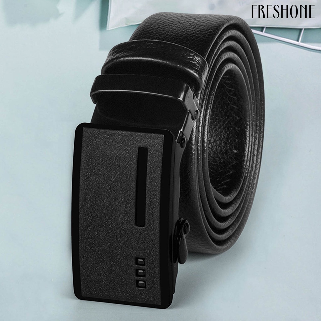 Thắt Lưng Giả Da Màu Trơn Phong Cách Doanh Nhân Thời Trang Cho Nam