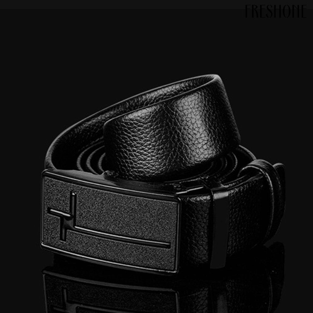 Thắt Lưng Giả Da Màu Trơn Phong Cách Doanh Nhân Thời Trang Cho Nam