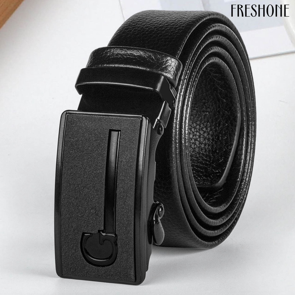 Thắt Lưng Giả Da Màu Trơn Phong Cách Doanh Nhân Thời Trang Cho Nam
