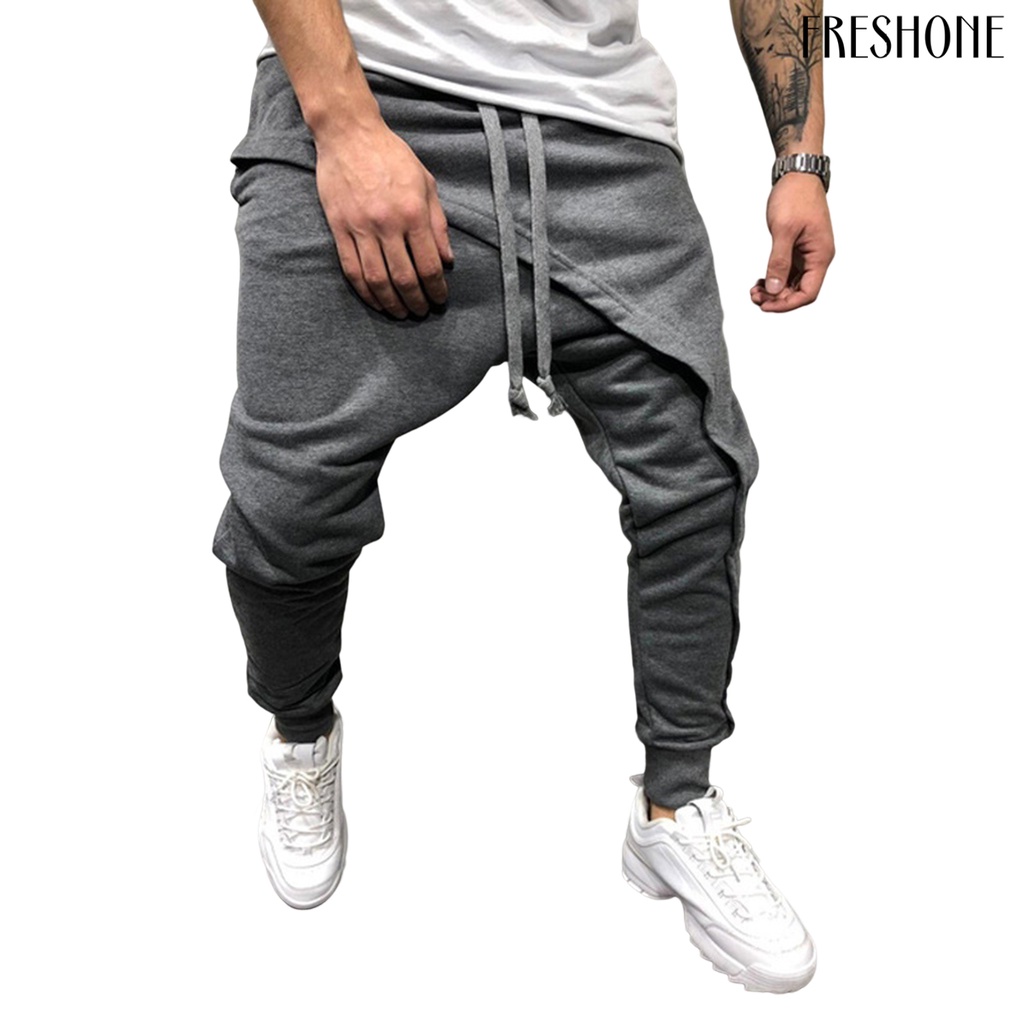 Quần harem nam thun eo