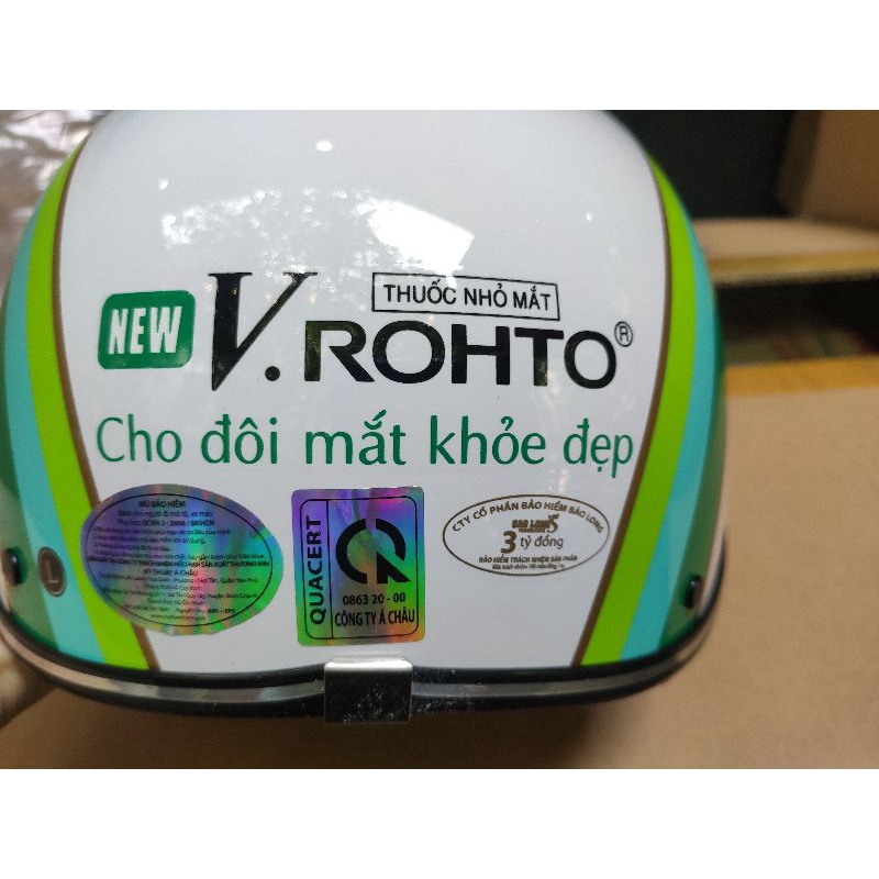 Mũ bảo hiểm nửa đầu ASIA chính hãng - logo Vrohto