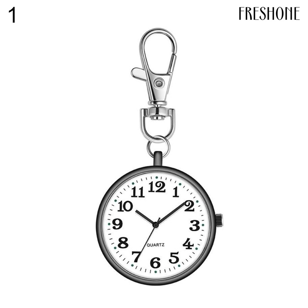Đồng Hồ Bỏ Túi Dạng Móc Khóa Tròn Thời Trang Unisex