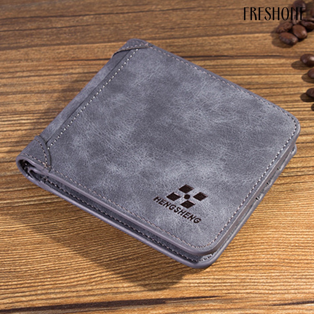 Ví Da Nam Dáng Ngắn Phong Cách Retro