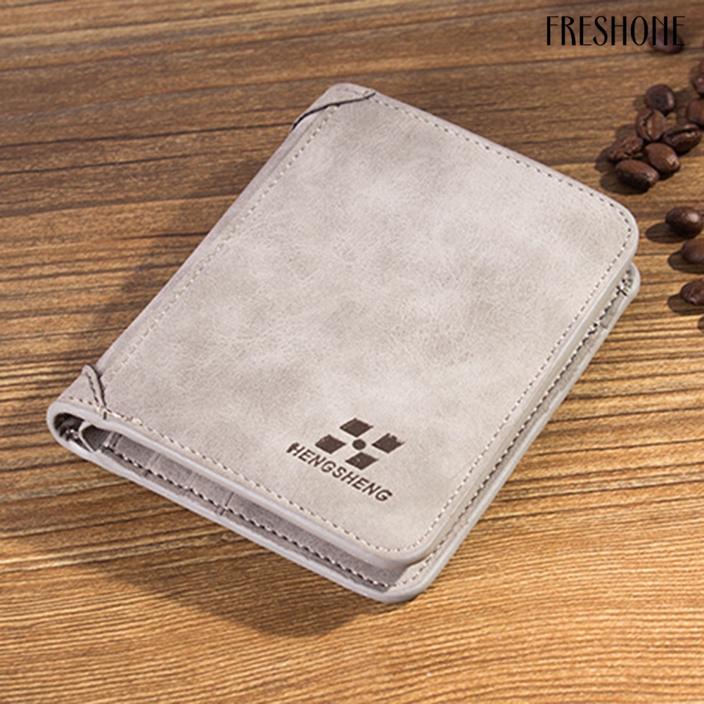 Ví Da Nam Dáng Ngắn Phong Cách Retro