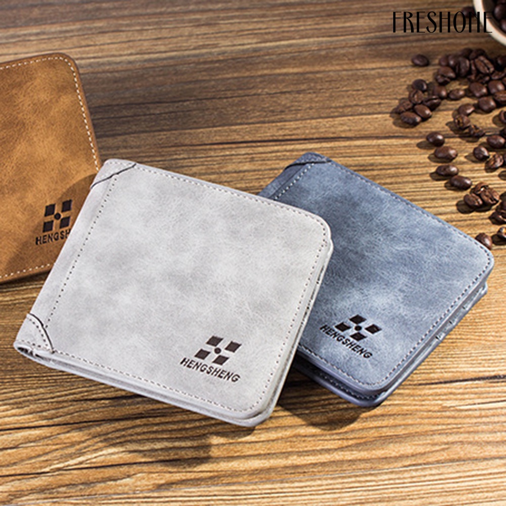 Ví Da Nam Dáng Ngắn Phong Cách Retro