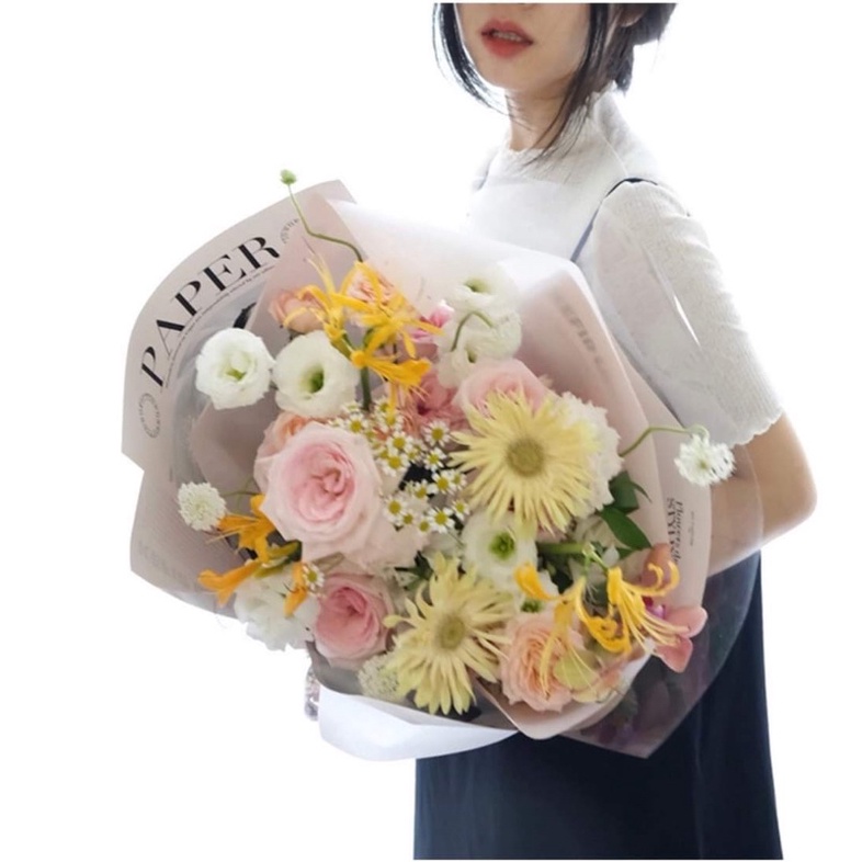 Giấy 2 mặt báo chữ Roses-Girls-Paper