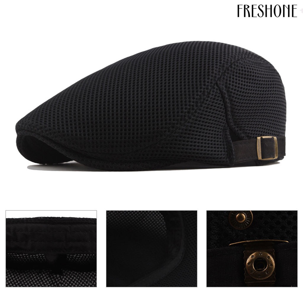 Mũ Lưỡi Trai Polyester Màu Trơn Bắt Mắt Điều Chỉnh Được Cho Nam