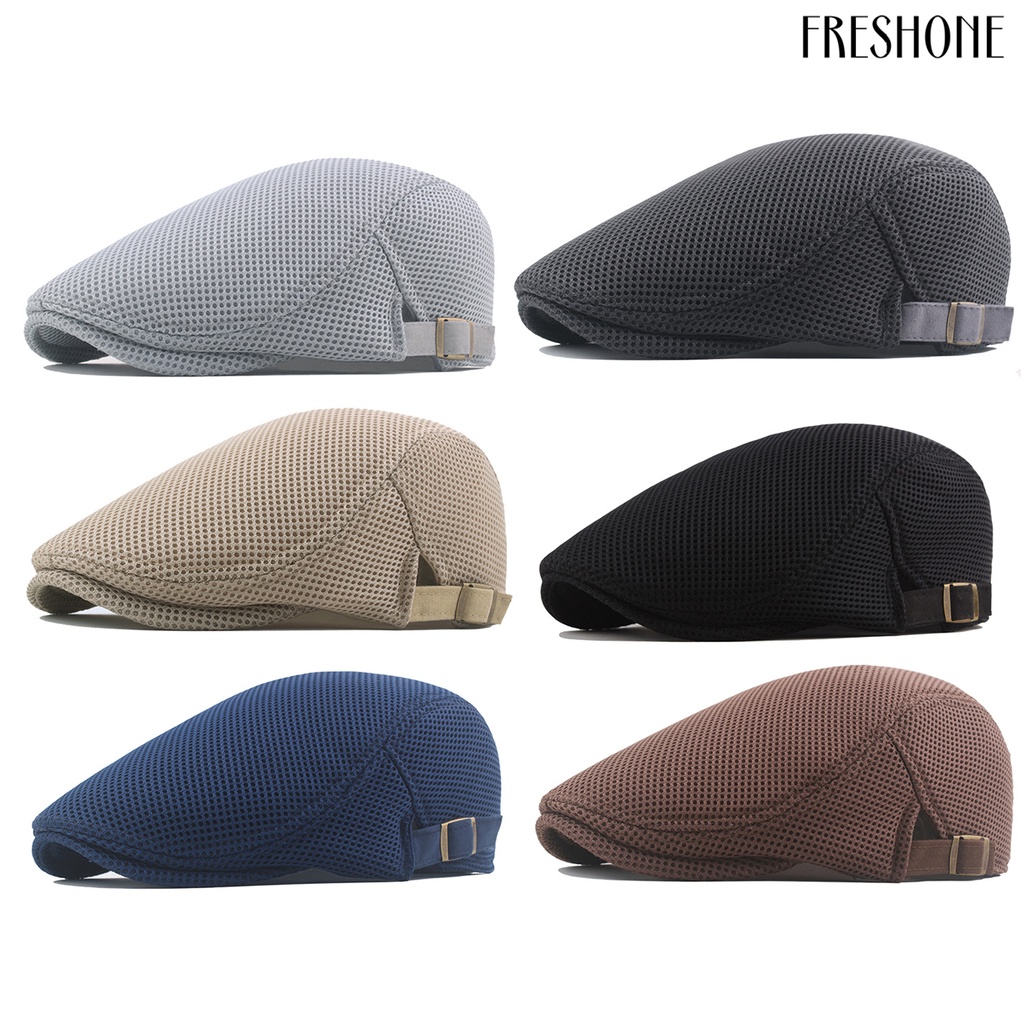 Mũ Lưỡi Trai Polyester Màu Trơn Bắt Mắt Điều Chỉnh Được Cho Nam