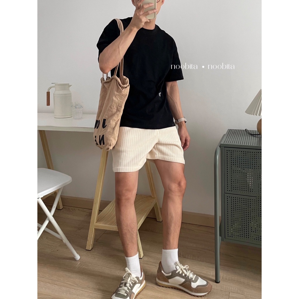 NOOBITA - Áo thun tay ngắn mùa hè vải cotton 230gsm thêu ADEPT 8017