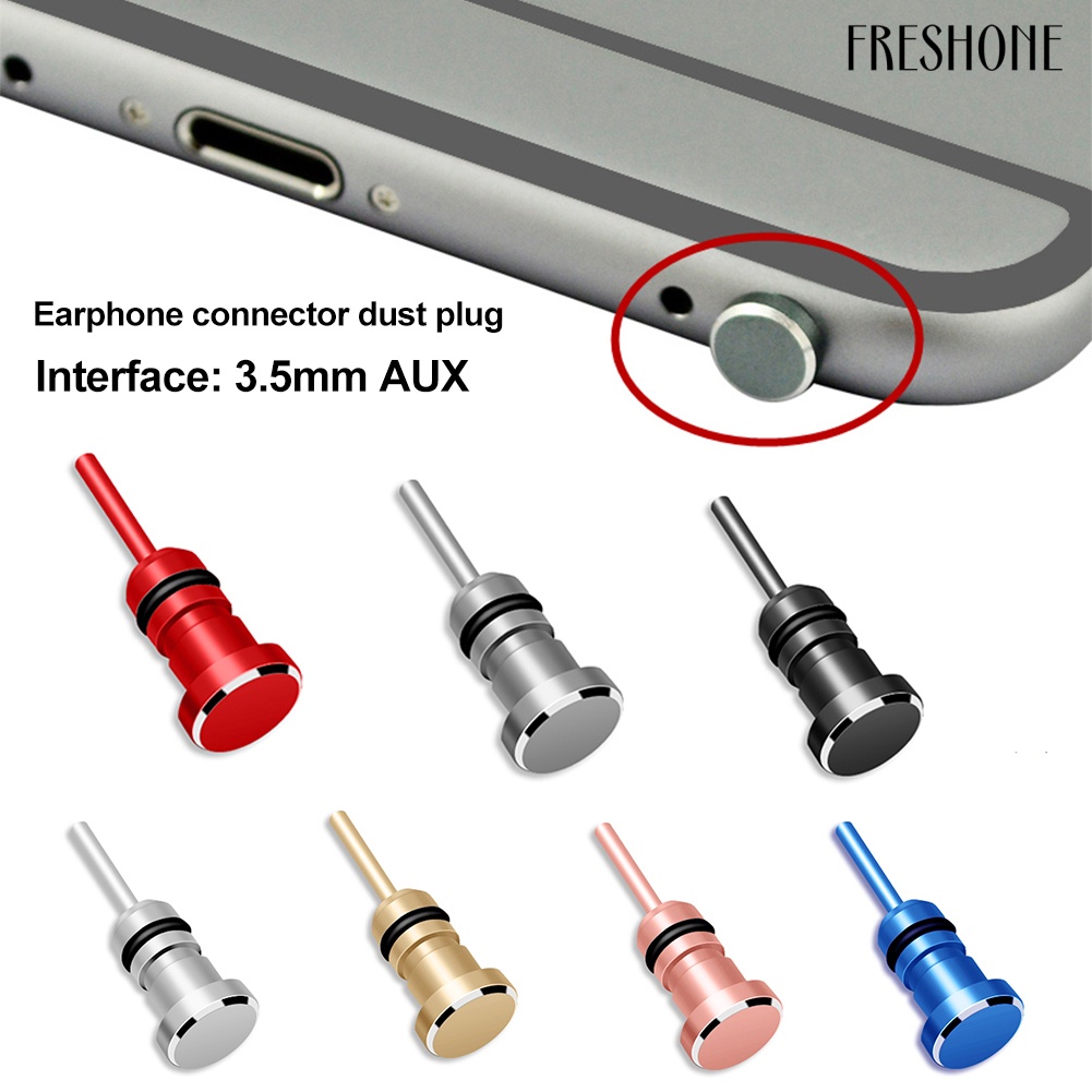 Tai nghe jack cắm 3.5mm đầu nối chống bụi cắm thẻ tháo pin iphone