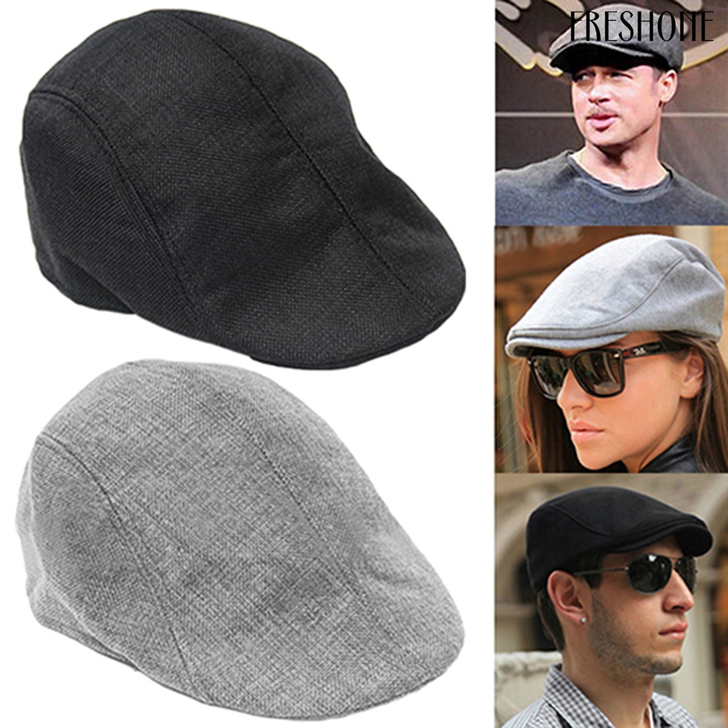 Freshone unisex đỉnh cao mũ phẳng mũ beret mũ cabbie newsboy country golf style