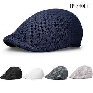 [fo] Unisex duck mesh sun flat cap golf beret newsboy cabbie mũ bóng chày